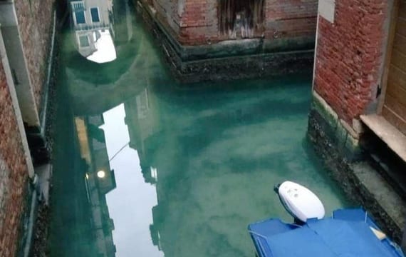 L'eau des canaux redevient limpide à Venise