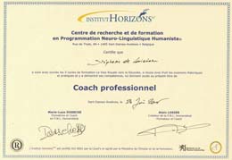 Certificat Coach Professionnel